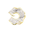 925° SILVER RING WITH GOLD-PLATED DETAILS
