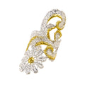 925° SILVER RING WITH GOLD-PLATED DETAILS