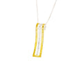 SILVER 925° PENDANT WITH GOLD-PLATED DETAILS