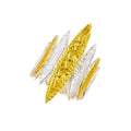 925° SILVER RING WITH GOLD-PLATED DETAILS