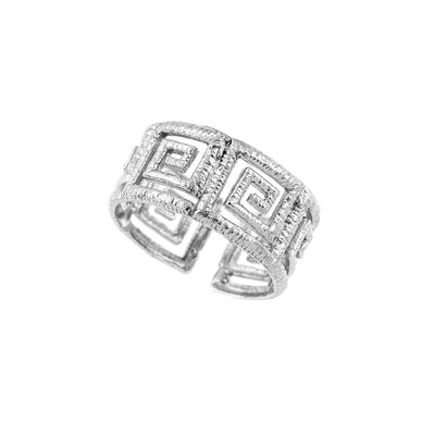 RING SILVER 925° GRECA DESIGN