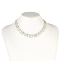 925° SILVER NECKLACE LARGE GREEK KEY DESIGN