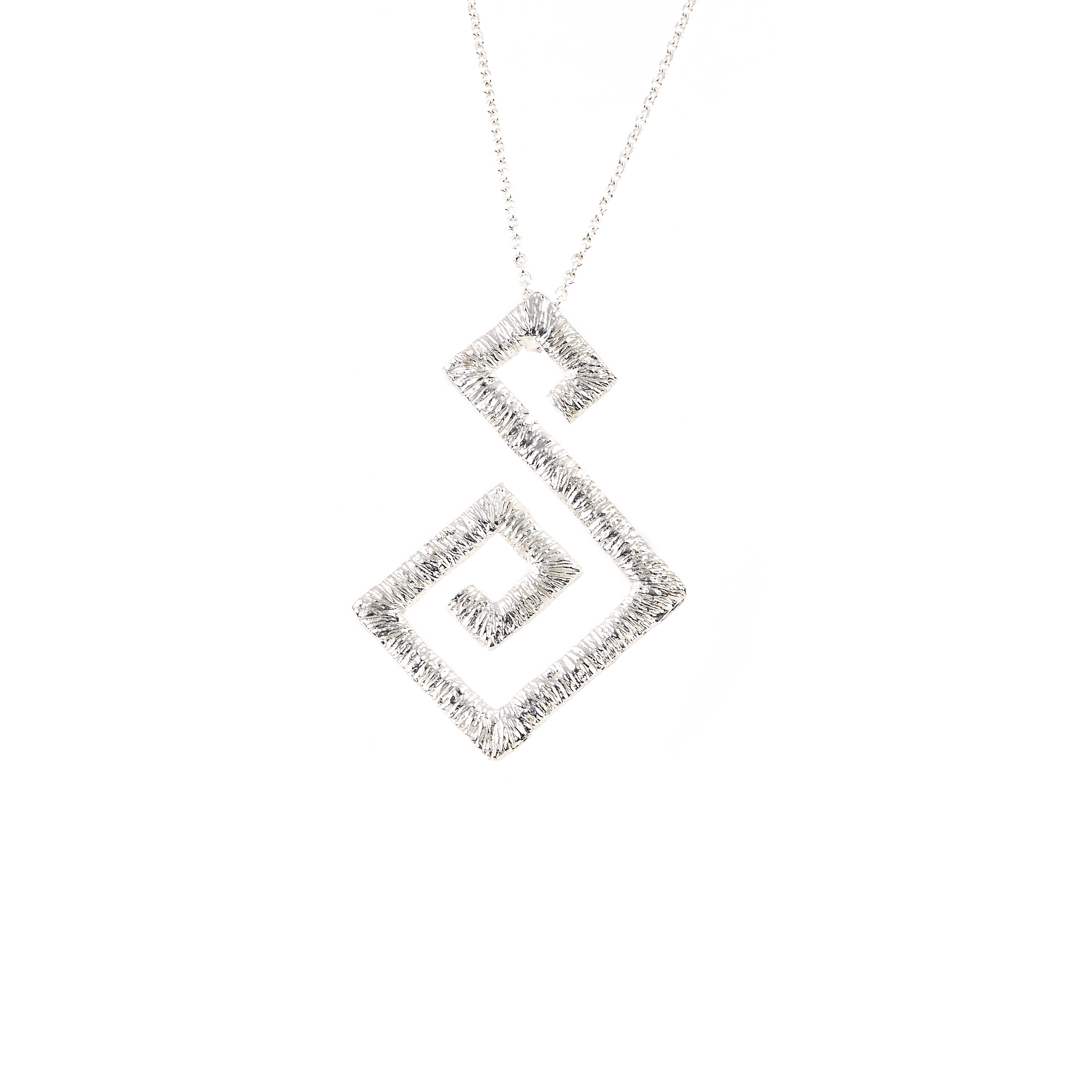 925 STERLING SILVER PENDANT GRECA DESIGN