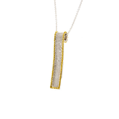 SILVER 925° PENDANT WITH GOLD-PLATED DETAILS