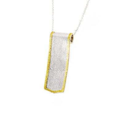 SILVER 925° PENDANT WITH GOLD-PLATED DETAILS