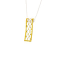SILVER 925° PENDANT WITH GOLD-PLATED DETAILS