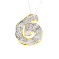 SILVER 925° PENDANT WITH GOLD-PLATED DETAILS