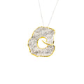 SILVER 925° PENDANT WITH GOLD-PLATED DETAILS