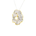 SILVER 925° PENDANT WITH GOLD-PLATED DETAILS