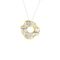 SILVER 925° PENDANT WITH GOLD-PLATED DETAILS