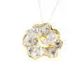 SILVER 925° PENDANT WITH GOLD-PLATED DETAILS