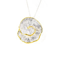 SILVER 925° PENDANT WITH GOLD-PLATED DETAILS