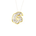 SILVER 925° PENDANT WITH GOLD-PLATED DETAILS