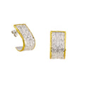 925° SILVER EARRINGS WITH EMBOSSED DESIGNS AND GOLD-PLATED DETAILS