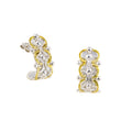 925° SILVER EARRINGS WITH GOLD-PLATED DETAILS