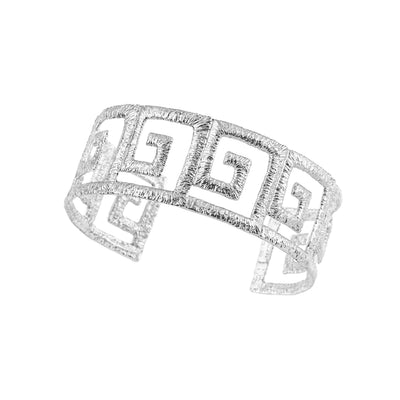 BRACELET CUFF SILVER 925° GRECA DESIGN