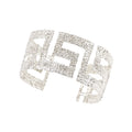 HANDCUFF BRACELET SILVER 925° MEANDER DESIGN