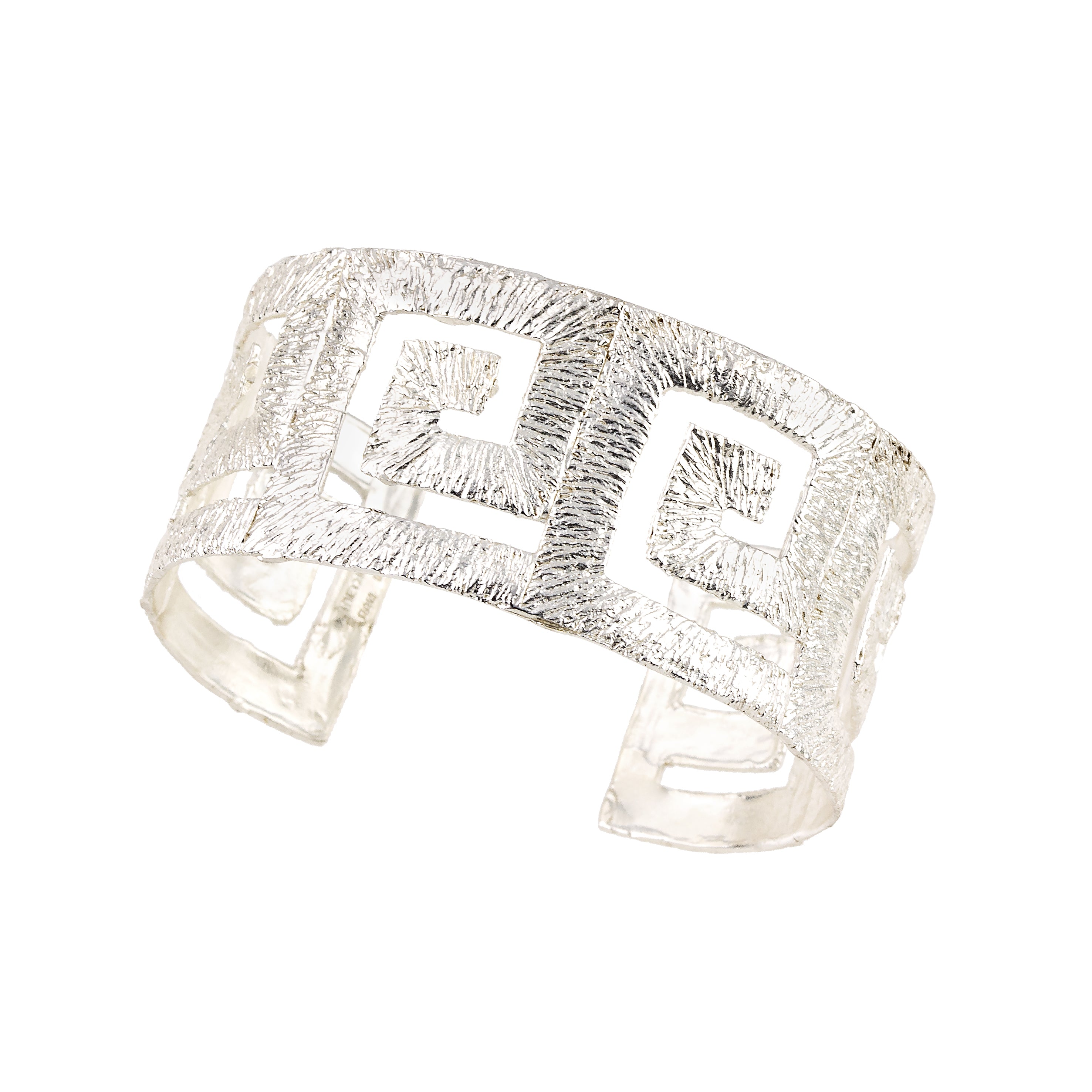 BRACELET CUFF SILVER 925° GRECA DESIGN