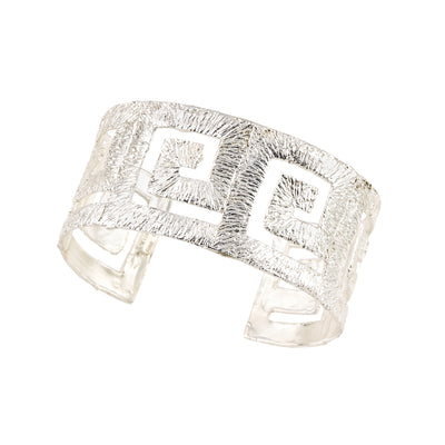 BRACELET CUFF SILVER 925° GRECA DESIGN