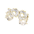 925° SILVER CUFF BRACELET WITH GOLD-PLATED DETAILS