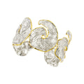 925° SILVER CUFF BRACELET WITH GOLD-PLATED DETAILS