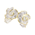 925° SILVER CUFF BRACELET WITH GOLD-PLATED DETAILS